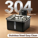 Advwin 3.5L Stainless Steel Cat Water Fountain Faucet Design