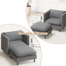 Advwin 90cm Accent Chair with Ottoman