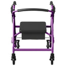Advwin 4 Wheels Rollator Walker with Dual Brake System