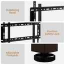 Advwin TV Stand with Built-in Mount & LED Lights 115cm