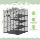 Advwin Large 4 Tier Cat Cage Pet Playpen Cat Kennel