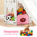 Advwin 9 in 1 L-Shaped Toddler Slide Indoor Baby Slide