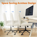 Advwin Armless Ergonomic Office Chair Cross-Legged