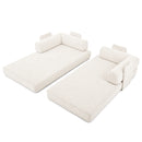 Advwin 5-in-1 Convertible Folding Loveseat Sofa Bed