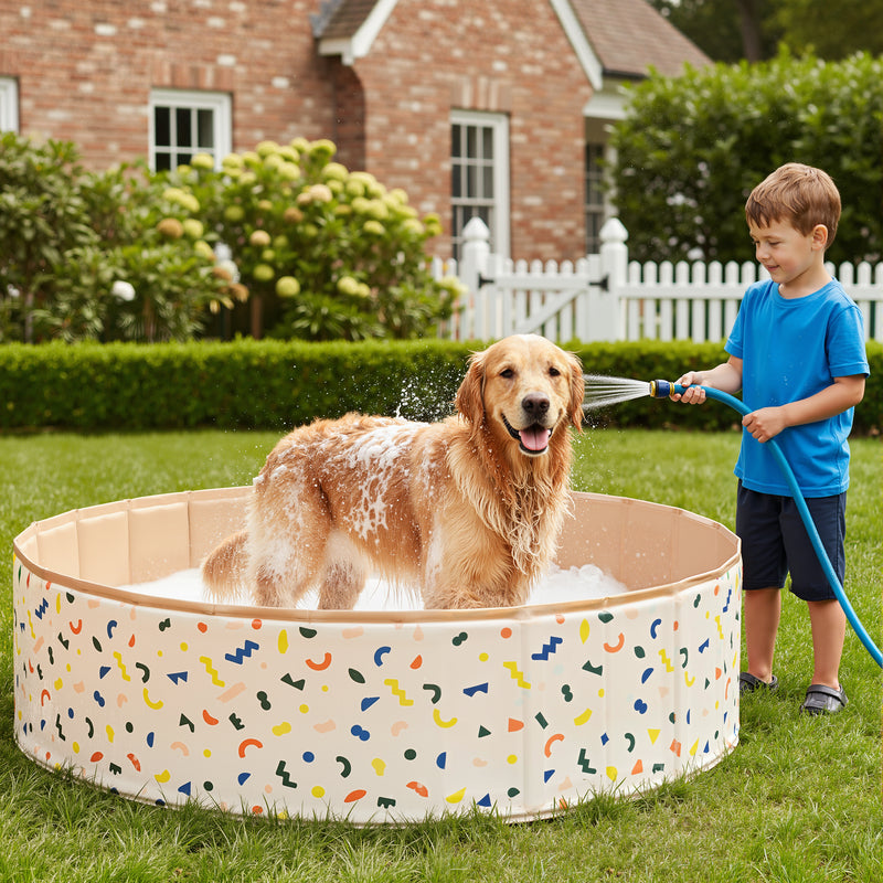 Advwin Foldable Dog Swimming Pool 120cm for Pets