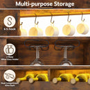 Advwin Wine Bar Cabinet w/ LED Lights & Power Outlets