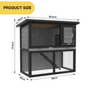 Advwin Rabbit Hutch 2 storey Wooden Pet Cage