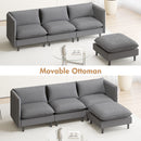 Advwin 90cm Accent Chair with Ottoman