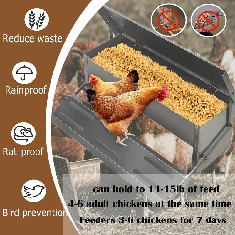 Advwin Automatic Chicken Feeder 10KG Capacity
