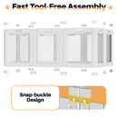 Advwin Indoor Pet Playpen with 12 Clear Panels