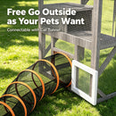 Advwin Outdoor Walk-in Cat Catio Enclosure w/ Asphalt Roof