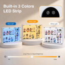 Advwin Glass Display Cabinet w/ 3-Color Sensor LED Light