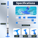 Advwin Cordless Handheld Pool Vacuum w/ Telescopic Pole