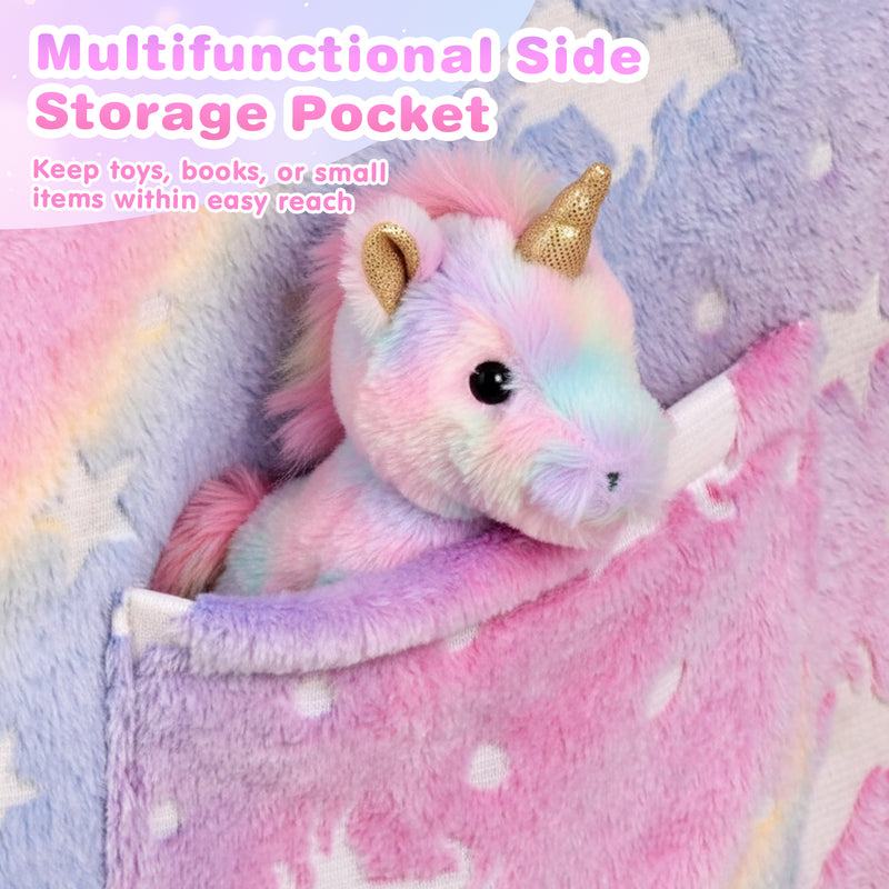 Advwin 2-in-1 Toddler Couch Folding Sofa Bed Convertible