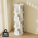 Advwin 4 Tiers Rotating Bookshelf Corner Bookcase