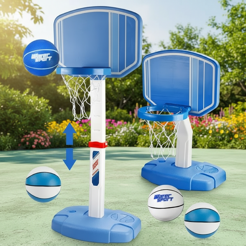 Advwin Kids Poolside Basketball Hoop Adjustable Height