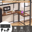 Advwin Loft Bed Frame with L-Shaped Desk & 7 Drawers Single