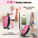 Advwin 2-in-1 Foldable Scooter Suitcase LED Wheels