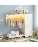 Advwin Dresser w/ Hanging Rack & Clothes Rail