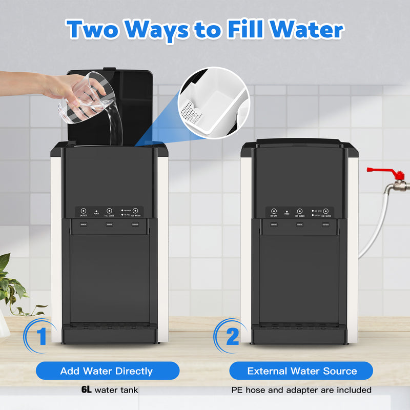 Advwin 3-in-1 Ice Maker with Cold Water Dispenser