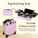 Advwin 4 in 1 Makeup Trolley Case Large Capacity