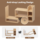 Advwin Adjustable Desktop Bookshelf Organizer