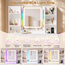Advwin Dressing Table Stool w/ RGB Light