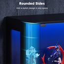 Advwin 4-tier Rounded Glass Display Cabinet