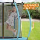 Advwin 6FT Trampoline Recreational Trampoline Blue