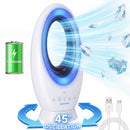 Advwin Bladeless Tower Fan Powerful Desk Fan with 4 Speeds