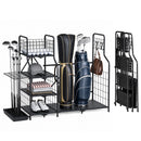 Advwin Foldable Golf Bag Storage Rack for 2 Bags