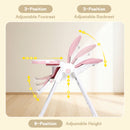 Advwin 3-in-1 Folding Baby High Chair Toddler Feeding Chair