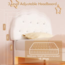 Advwin LED Floating Bed Frame w/ Adjustable Headboard King Single