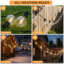 Advwin 15M Solar Outdoor Festoon Lights with LED