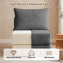 Advwin Stackable Corduroy Sofa Lounger