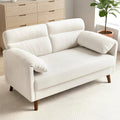 Advwin 2-Seater Velvet Fabric Loveseat Sofa 120cm