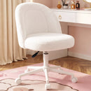 Advwin Teddy Fleece Vanity Chair 360° Swivel