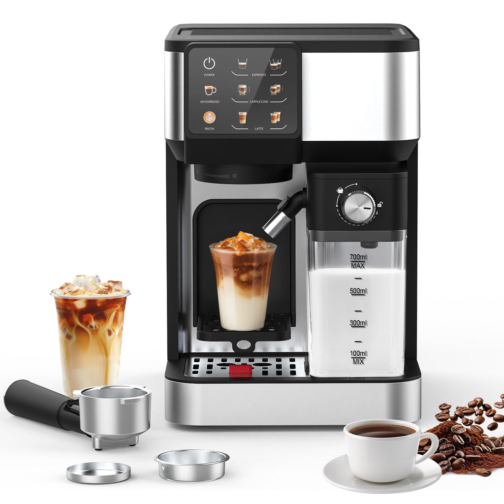 Advwin Espresso Coffee Machine with Milk Frother