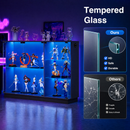 Advwin Glass Display Cabinet w/ 3-Color Sensor LED Light
