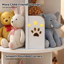 Advwin 2-Tier Rotating Bookshelf Wooden Bookcase