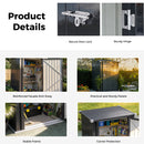 Advwin Garden Shed Galvanised Steel Storage Shed