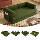 Advwin 5-in-1 Convertible Folding Loveseat Sofa Bed