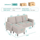 Advwin 3 Seater Sofa Lounge Set Beige