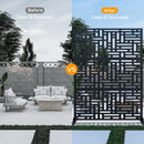 Advwin Geometric Metal Privacy Screen 119x183.5cm