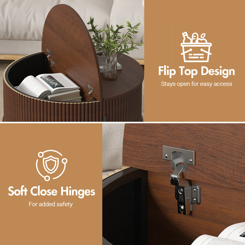 Advwin 80cm Round Coffee Table