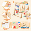 Advwin 9-in-1 Kids Wooden Climbing Frame w/ Slide & Swing
