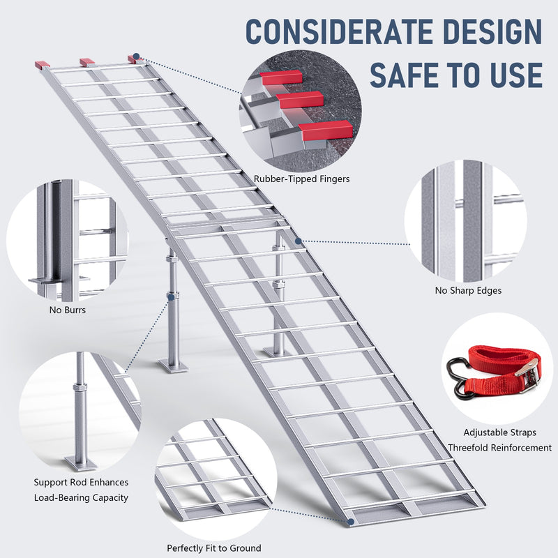 Advwin Aluminum Folding Loading Ramp with 2*680KG