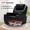 Advwin Recliner Armchair with PU Leather Black