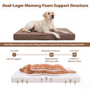 Advwin Orthopedic Dog Bed for Large Dogs w/ Memory Foam
