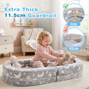 Advwin 3-in-1 Convertible Toddler Travel Sofa Bed